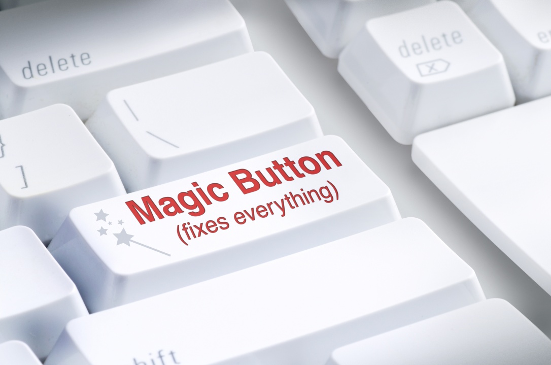 Magic Button on computer keyboard which claims to Fix Everything